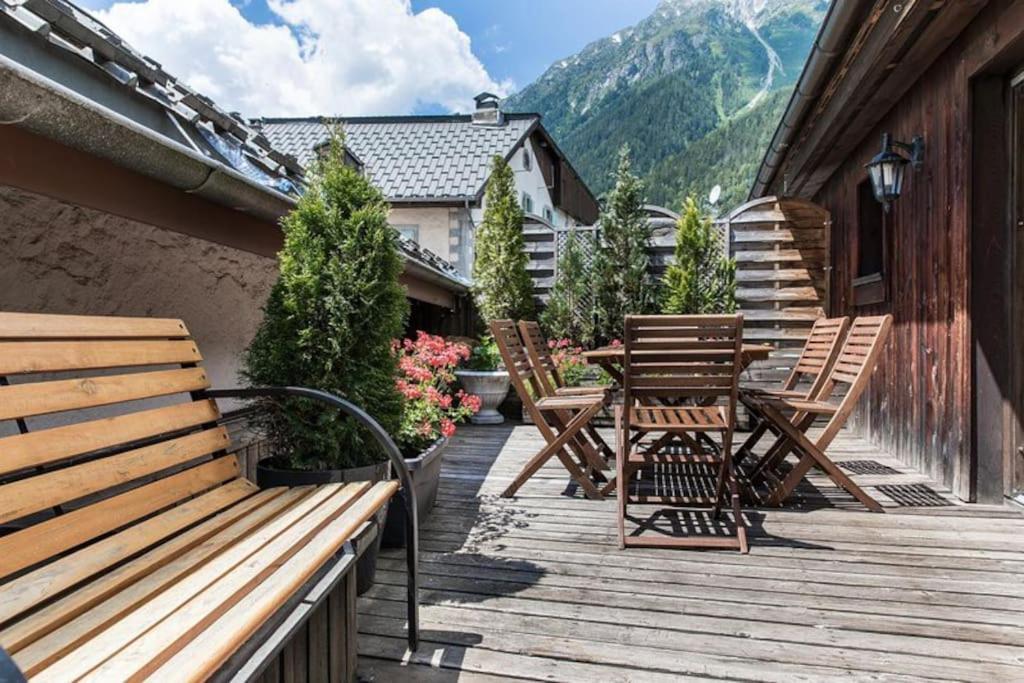 90M2 Hypercentre, Terrace, Next To Ski Lift Chamonix Bagian luar foto