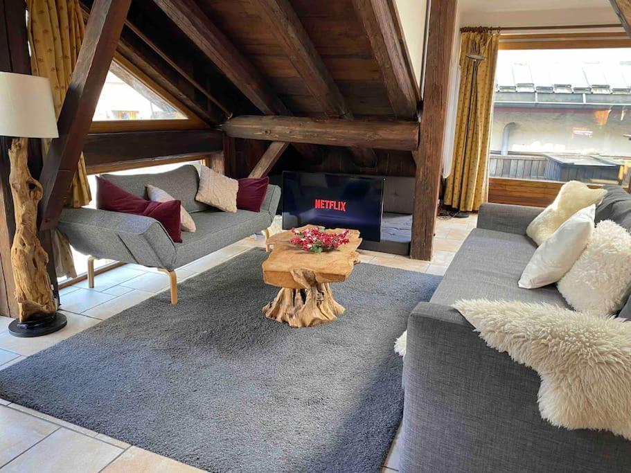 90M2 Hypercentre, Terrace, Next To Ski Lift Chamonix Bagian luar foto