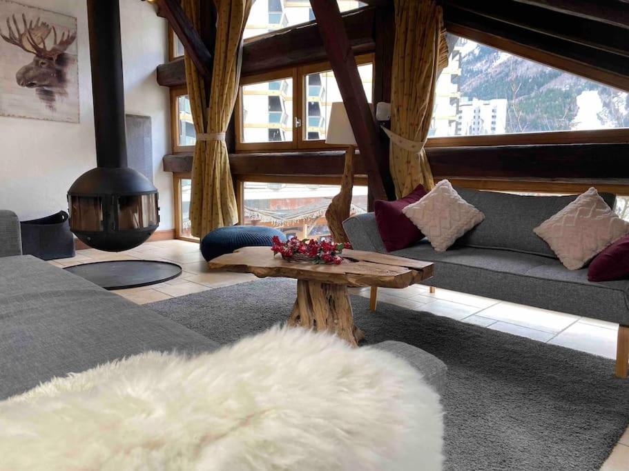 90M2 Hypercentre, Terrace, Next To Ski Lift Chamonix Bagian luar foto